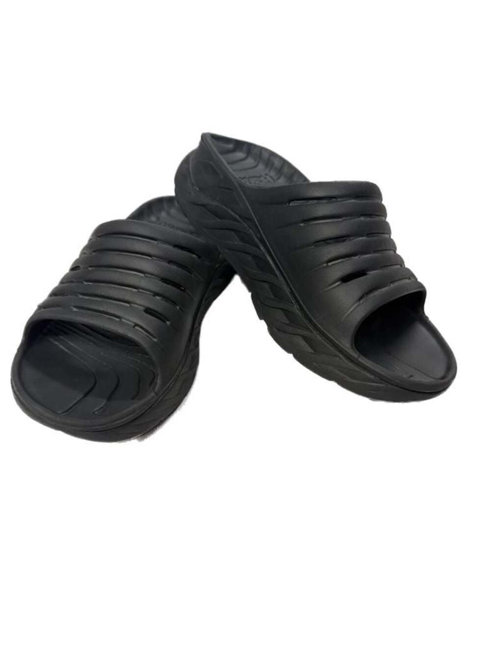 Hoka One Ora Recovery Slide Black Sandals - Picture 2 of 5